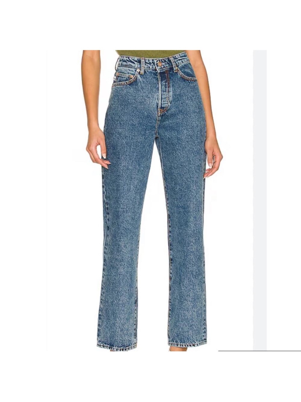 Lovers and Friends Ryan High Rise Loose Straight Jeans in San Sebastián